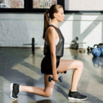 Woman doing backward Lunge