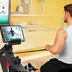 Rowing machine with a screen pic