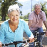 Older couple exercising